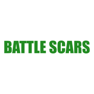 Battle Scars Decal (Green)